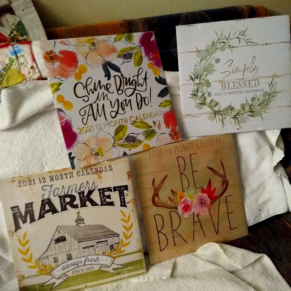 Farm Fresh, simply blessed, be brave calendars